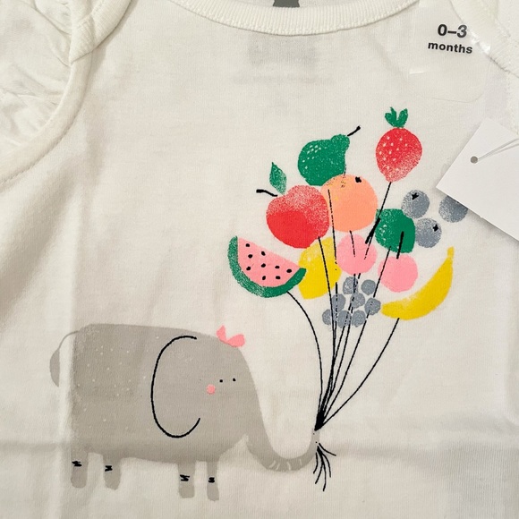 Baby Gap girl ruffle sleeve bodysuit 0-3m NWT! - Picture 2 of 2